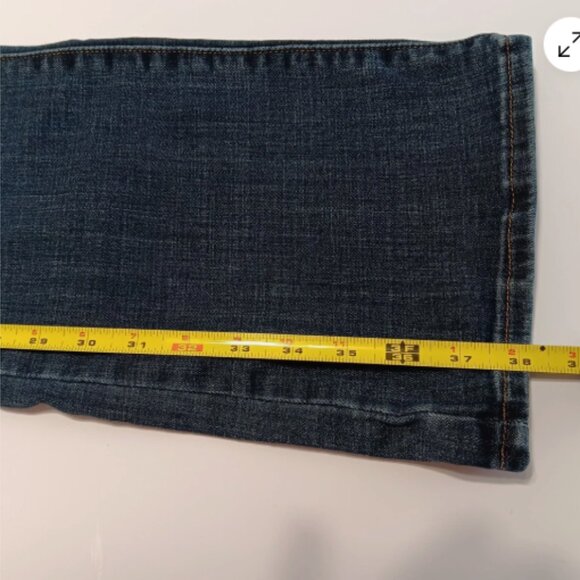 Levi's Classic Boot‎ Cut Jeans Womens 14 Stretch Blue Denim 5 Pocket Style B24 - Picture 6 of 12